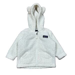 Patagonia Baby Furry Friends Fleece  Hoodie Jacket Size 3-6M